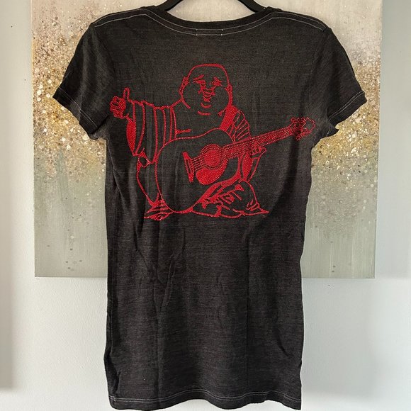 🇺🇸 True Religion Rhinestone Buddha T-Shirt (NWOT) - Picture 5 of 13